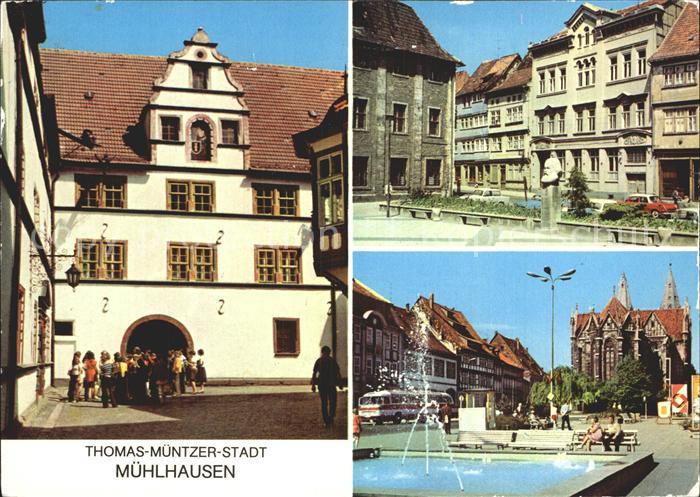 Muehlhausen Thueringen Rathaus Karl Marx Platz Wilhelm Pieck Platz Thomas Muentz