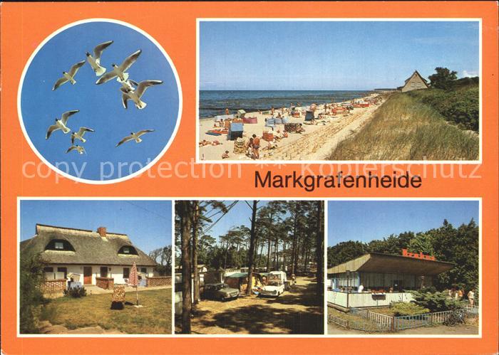 Markgrafenheide Rostock Moewen Strand Rohrdachhaus Campingplatz Gaststaette Krak