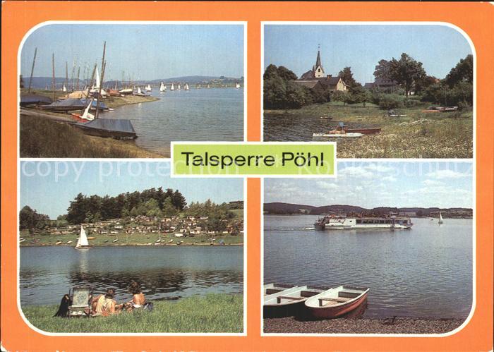 Poehl Vogtland Talsperre Stausee Segeln Dampfer Kirche