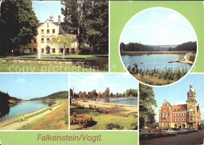 Falkenstein Vogtland Schloss Talsperre Sperrmauer Uferpromenade Freibad Rathaus