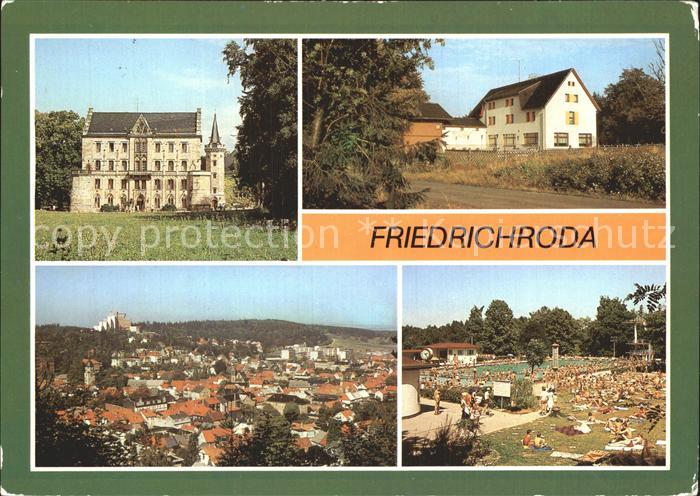 Friedrichroda Schloss Reinhardsbrunn Gaststaette Ferienheim Tanzbuche Ortsansich