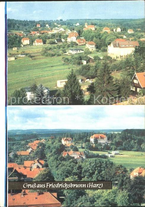 Friedrichsbrunn Harz Teilansicht mit Sanatorium Ernst Thaelmann