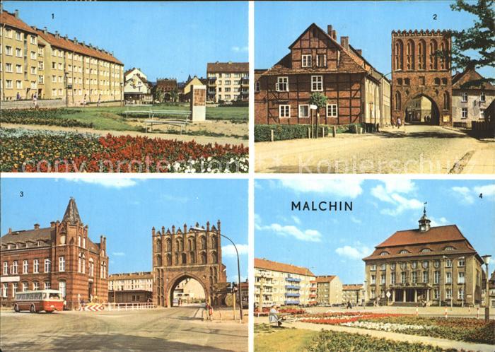 Malchin Demmin Karl Dressel Strasse Steintor Kalensches Tor Rathaus