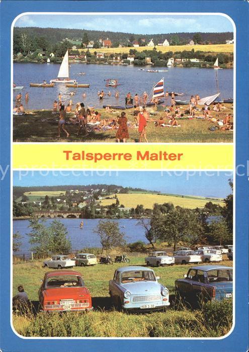 Malter Talsperre Stausee Badestrand Campingplatz