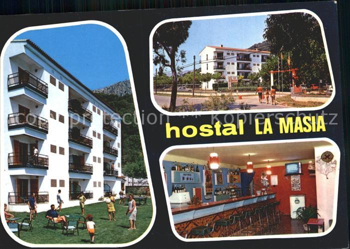 Estartit Hostal La Masia Bar Gartenbereich
