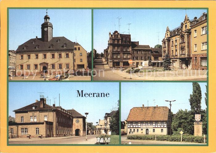Meerane Rathaus Ernst Thaelmann Platz Bahnhof