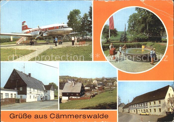 Caemmerswalde Schauflugzeug IL18 Parkanlage Gaststaette Caemmerswalde