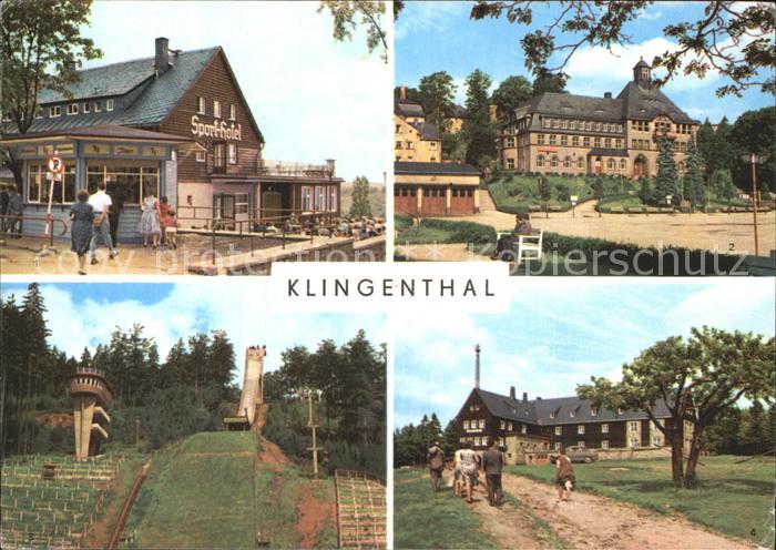Klingenthal Vogtland Jugendherberge Klement Gottwald Rathaus Aschbergschanze