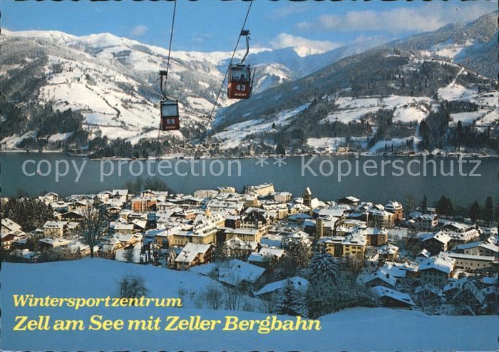 Zell See Gesamtansicht mit Seilbahn