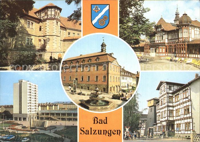 Bad Salzungen Haunscher Hof Gradierwerk Rathaus Leninplatz Kurverwaltung