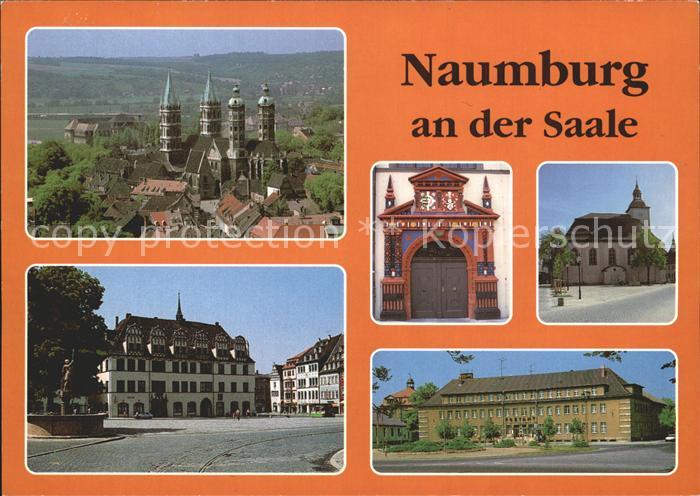 Naumburg Saale Rathaus Rathausportal Dom Marien Magdalenen Kirche Postamt