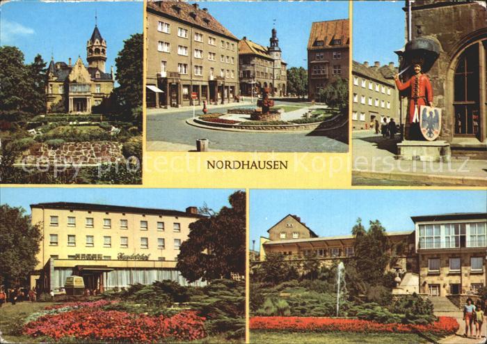 Nordhausen Thueringen Meyenburgmuseum Lutherplatz Roland Stadtterrasse