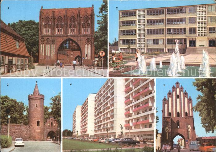 Neubrandenburg Stargardner Tor Fangelturm Leninstrasse Das Neue Tor