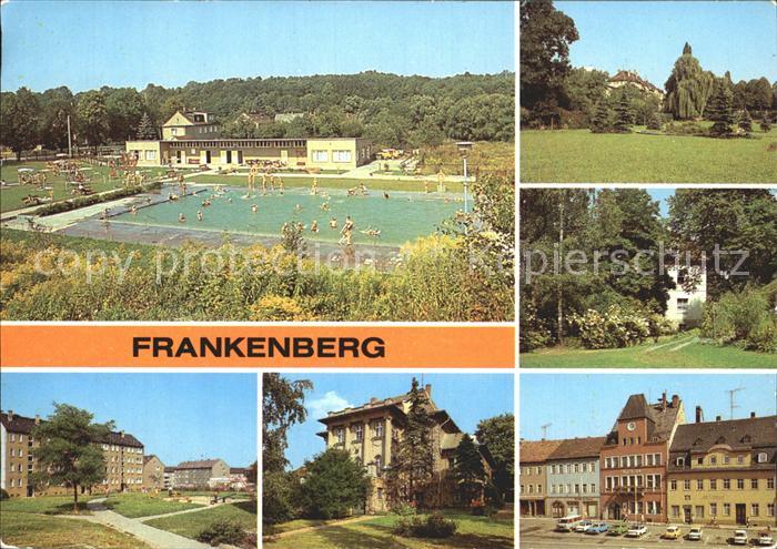 Frankenberg Sachsen Freibad Neubaugebiet Volkspark Platz der Einheit