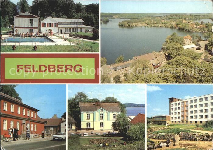 Feldberg Mecklenburg Erholungsheim Stieglitzenkrug Rathaus Blick zum Haussee