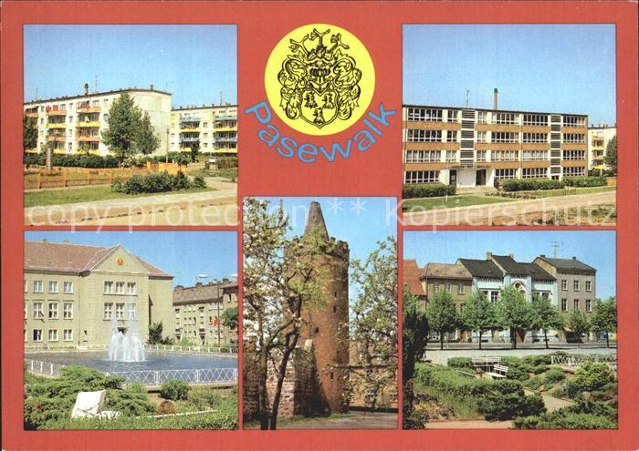 Pasewalk Mecklenburg Vorpommern Strasse der Jugend Ernst Thaelmann Platz Pulvert