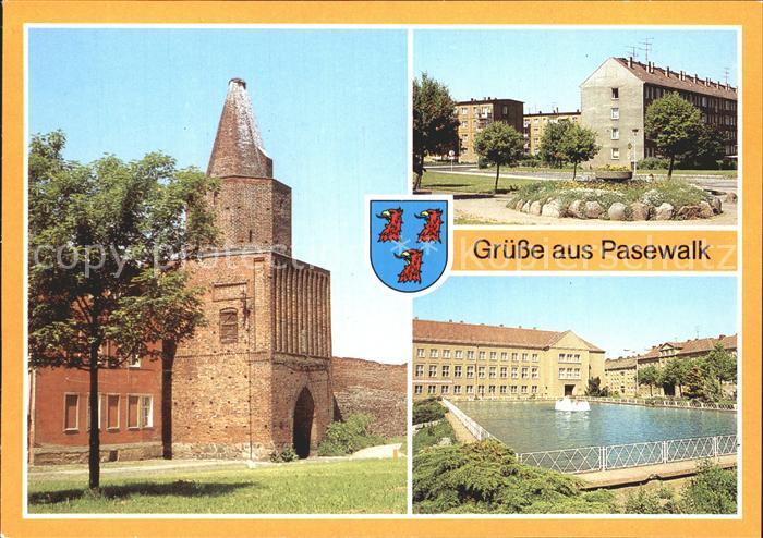 Pasewalk Mecklenburg Vorpommern Muehlentor Platz der Aufbauhelfer Am Ernst Thael