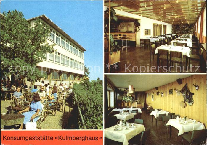 Saalfeld Saale Gaststaette Kulmberghaus Jaegerstube Gnomenbar