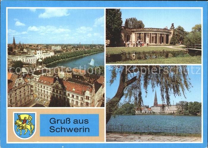 Schwerin Mecklenburg Orangerie uebersicht Pfaffenteich