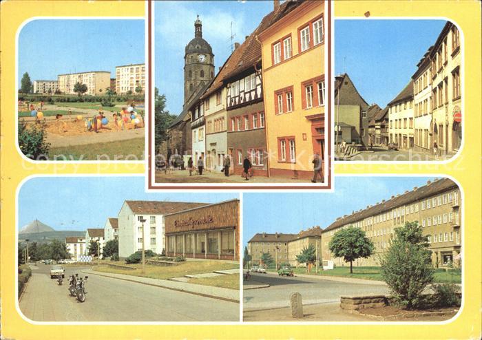 Sangerhausen Suedharz Sued West Siedlung Markt Kornmarkt Karl Marx Strasse