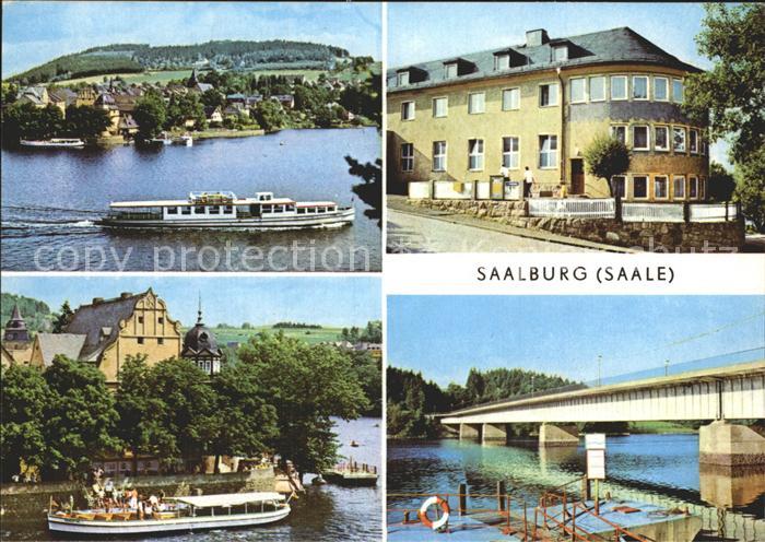 Saalburg Saale Saaletalsperre Dampferanlegestelle am Stausee
