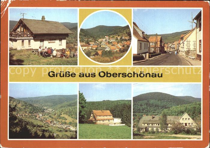 Oberschoenau Thueringen Ski- und Wanderhuette Ernst Thaelmann Strasse uebersicht