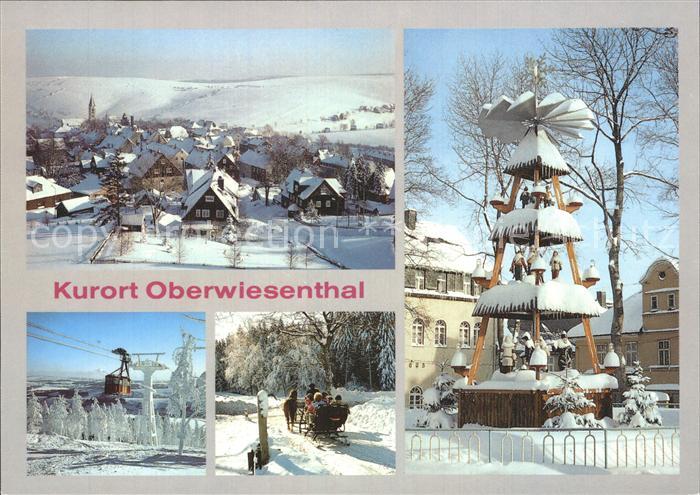 Oberwiesenthal Erzgebirge Weihnachtspyramide Seilbahn Teilansicht