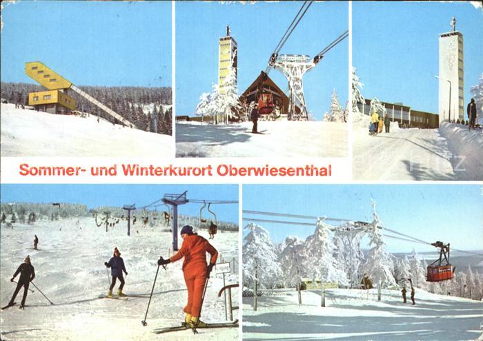 Oberwiesenthal Erzgebirge Sprungschanze Sessellift Drahtseilahn Aussichtsturm