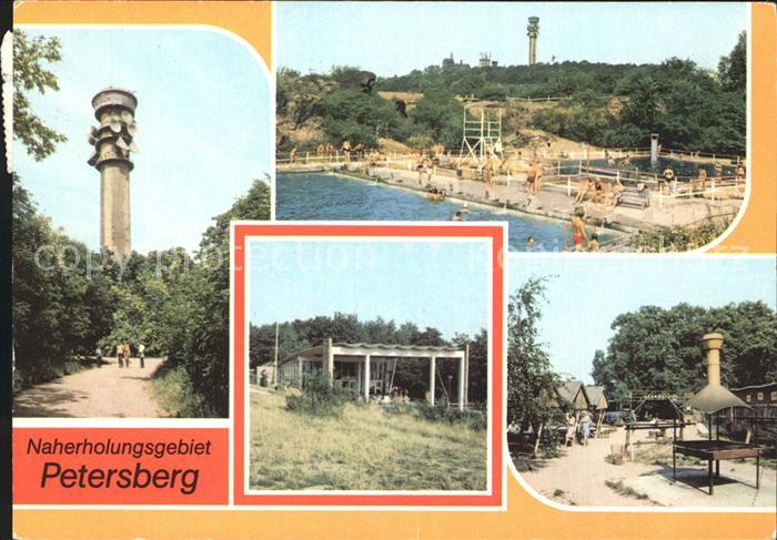 Petersberg Halle Fernsehturm Bergbad Pavillon