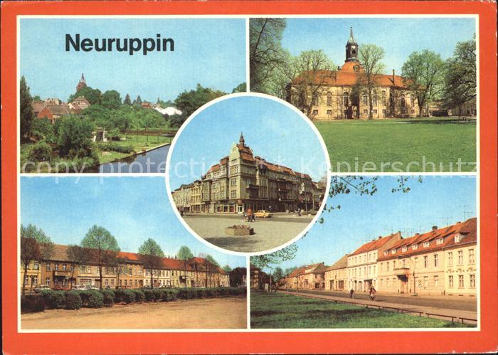 Neuruppin Alt Ruppin Pfarrkirche Ernst Thaelmann Platz Karl Marx Strasse