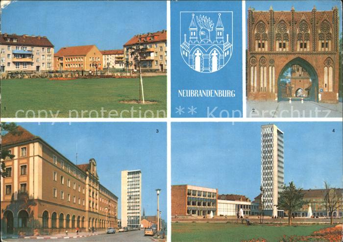 Neubrandenburg Neubauden in der Suedstadt Hotel zu den Vier Toren Haus der Kultu