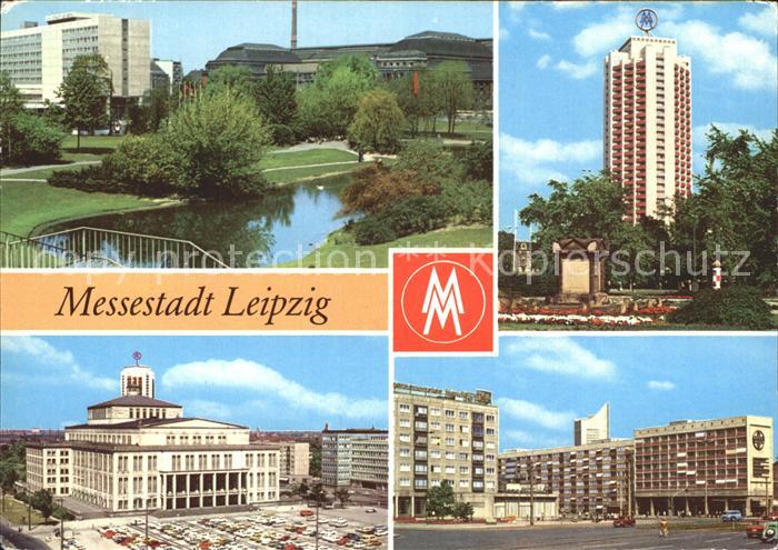LEIPZIG Sachsen Interhotel Stadt Leipzig Wohnhochhaus Wintergartenstrasse