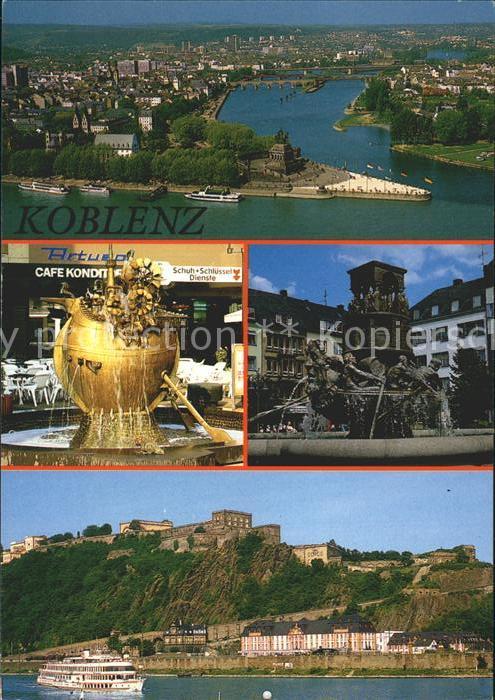 Koblenz Rhein Deutsches Eck Rhein und Mosel