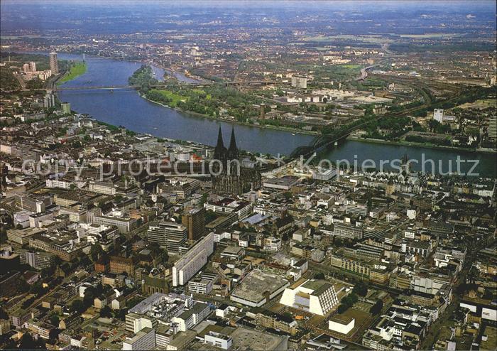 Koeln Rhein Fliegeraufnahme