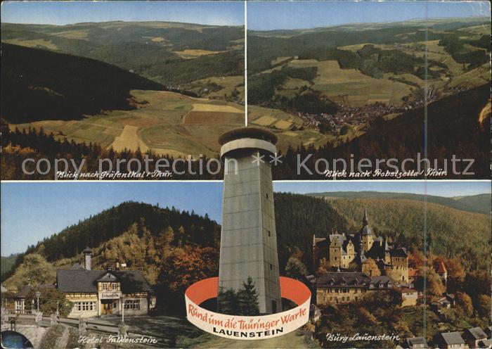 Lauenstein Oberfranken Aussichtsturm Thueringer Warte Graefenthal Burg Lauenstei