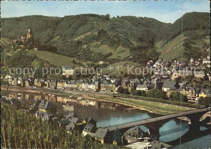 Cochem Mosel Bruecke Stadtansicht