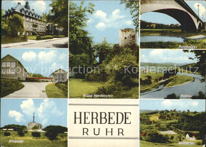 Herbede Ruine Hardenstein Rathaus Ehrenmal