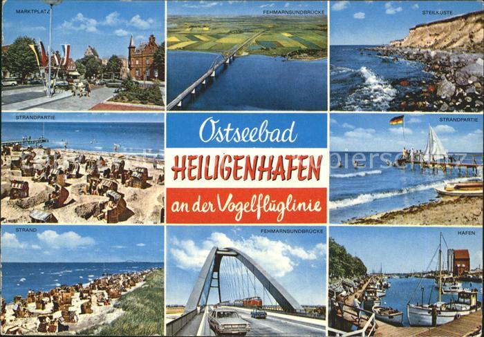 Heiligenhafen Ostseebad Marktplatz Strand Hafen Fehmarnsundbruecke