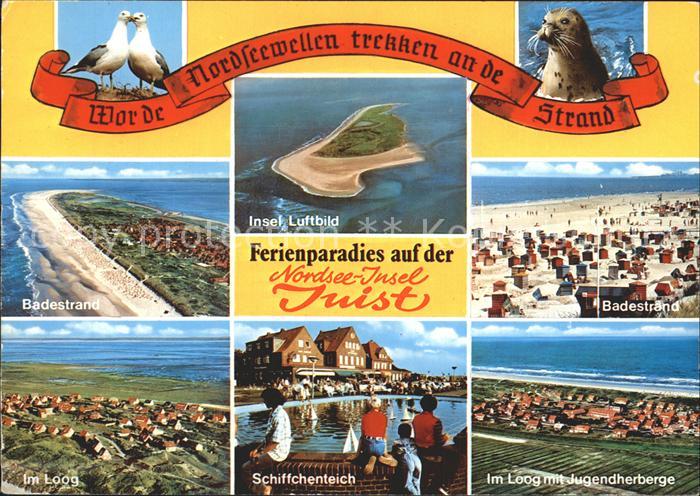 Juist Nordseebad Strand Schiffchenteich Jugendherberge