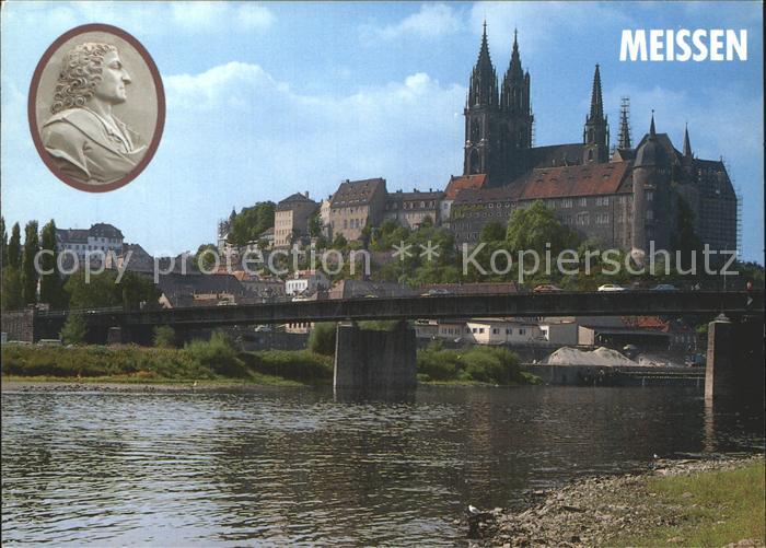 Meissen Elbe Sachsen Dom Albrechtsburg J.F. Boettger