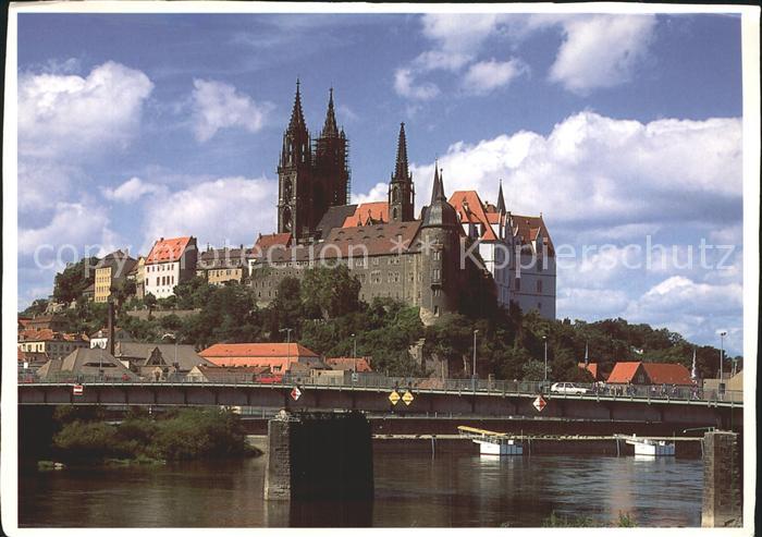 Meissen Elbe Sachsen Dom Albrechtsburg
