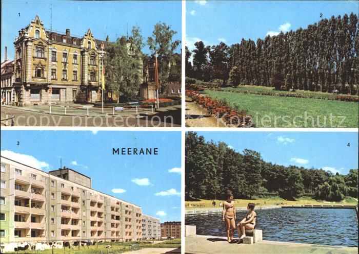 Meerane Ernst-Thaelmann-Platz Freibad Friedrich-Engels-Ring