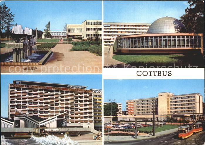 Cottbus Bildungszentrum Planetarium Hotel Lausitz Strassenbahn