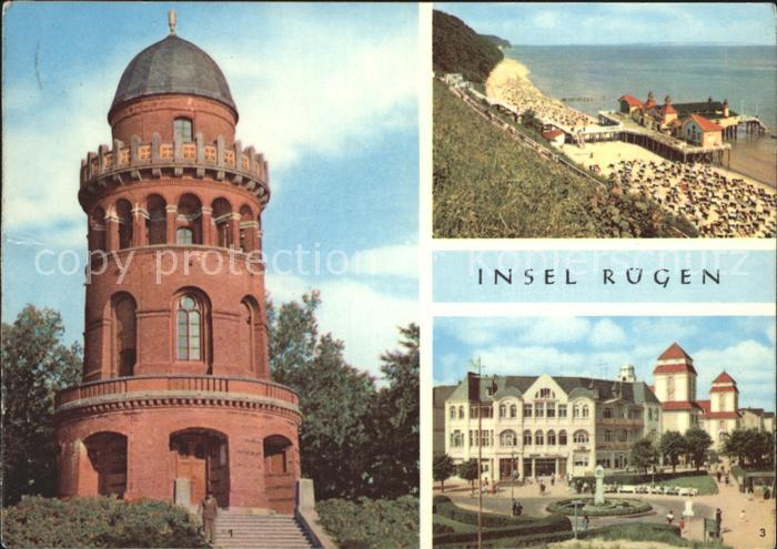 Ruegen Bergen- Ernst-Moritz-Arndt-Turm Binz- Promenade