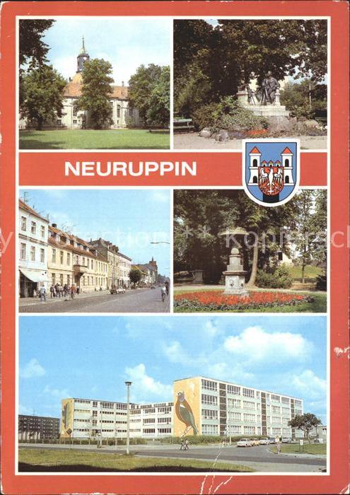 Neuruppin Fontanedenkmal Karl-Marx-Strasse Tempelgarten