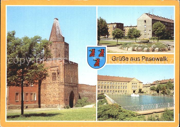 Pasewalk Mecklenburg Vorpommern Muehlentor Platz der Aufbauhelfer Ernst-Thaelman