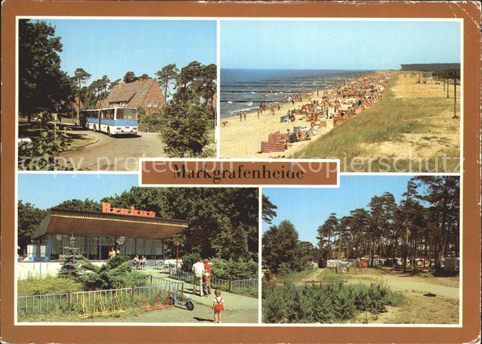 Markgrafenheide Rostock Buswendeschleife Strand Gaststaette Brakus Zeltplatz