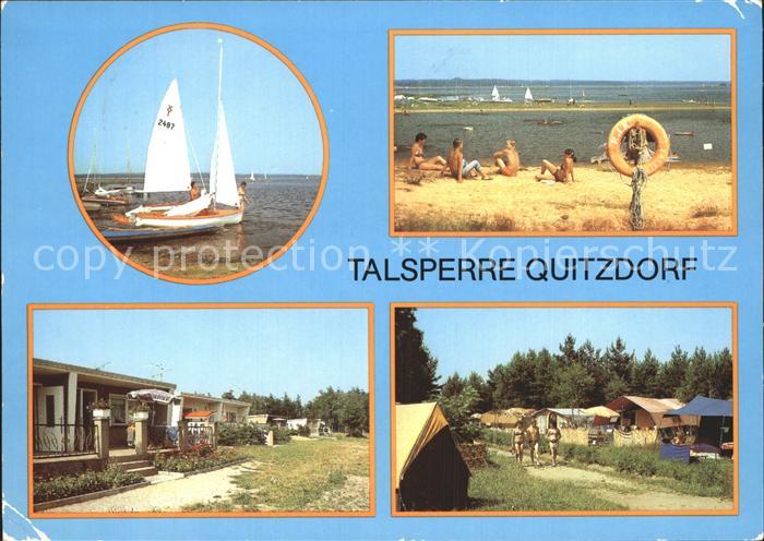 Quitzdorf See Kollm Nord Segelboote Badestrand Campingplatz