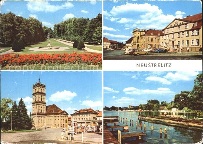 Neustrelitz Im Stadtpark Rathaus am Markt Marktplatz Stadtkirche Am Zierker See