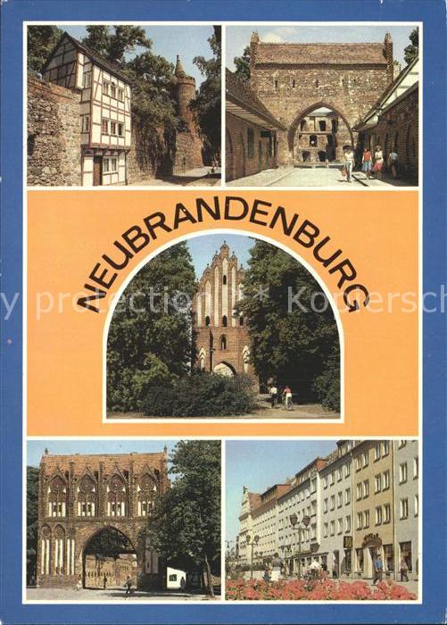 Neubrandenburg Wiekhaus mit Fangelturm Neues Tor Stargarder Vortor